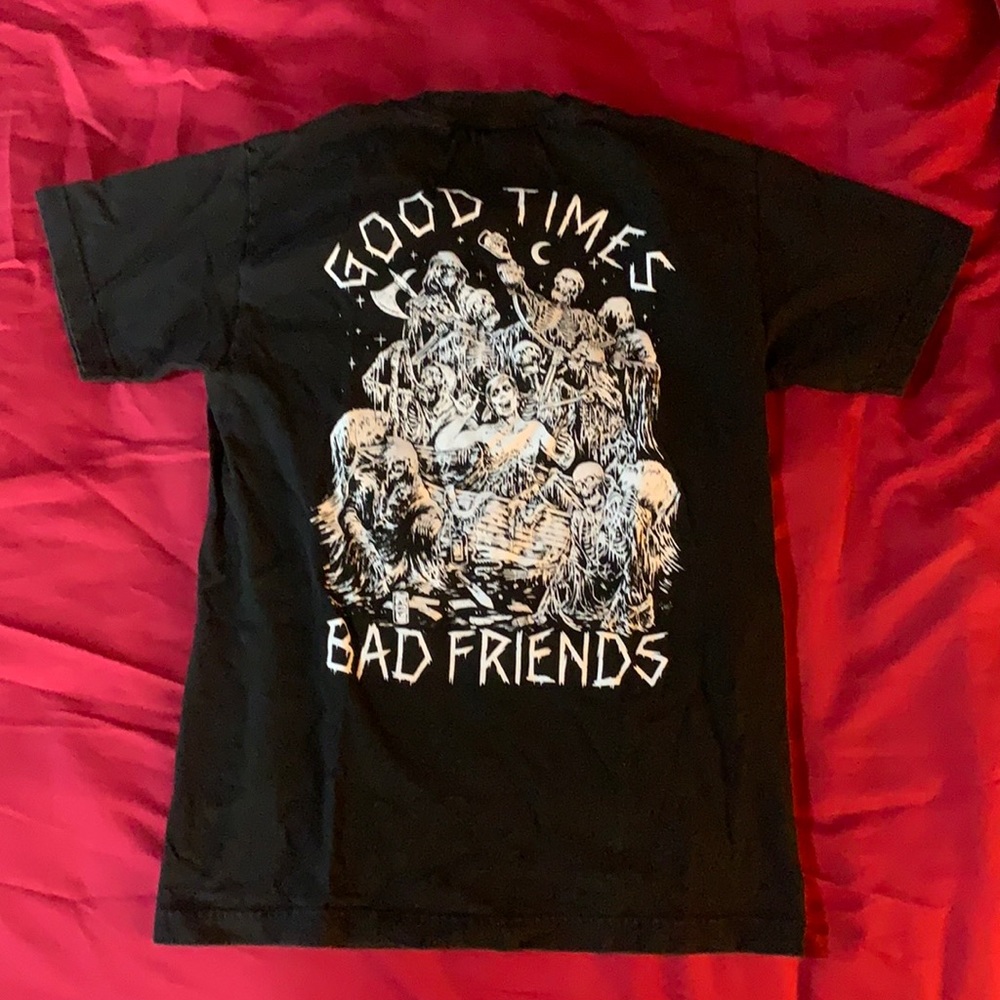 Good times bad friends tee